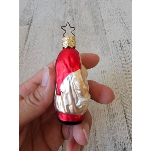 Inge glas Snow White dwarf Santa Glass ornament - Picture 3 of 9